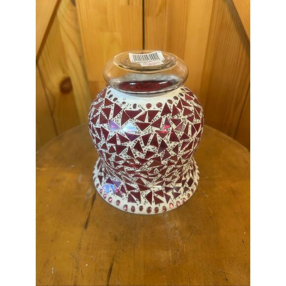Mosiac Crackled Glass Vase  Biedermann India (5757) - Picture 7 of 7